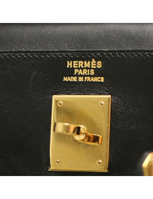 Kelly 35 HERMES retourné box noir
