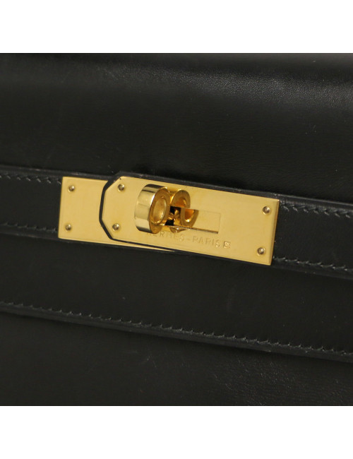 Kelly 35 HERMES retourné box noir