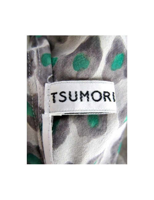 Robe TSUMORI CHISATO vert et jaune