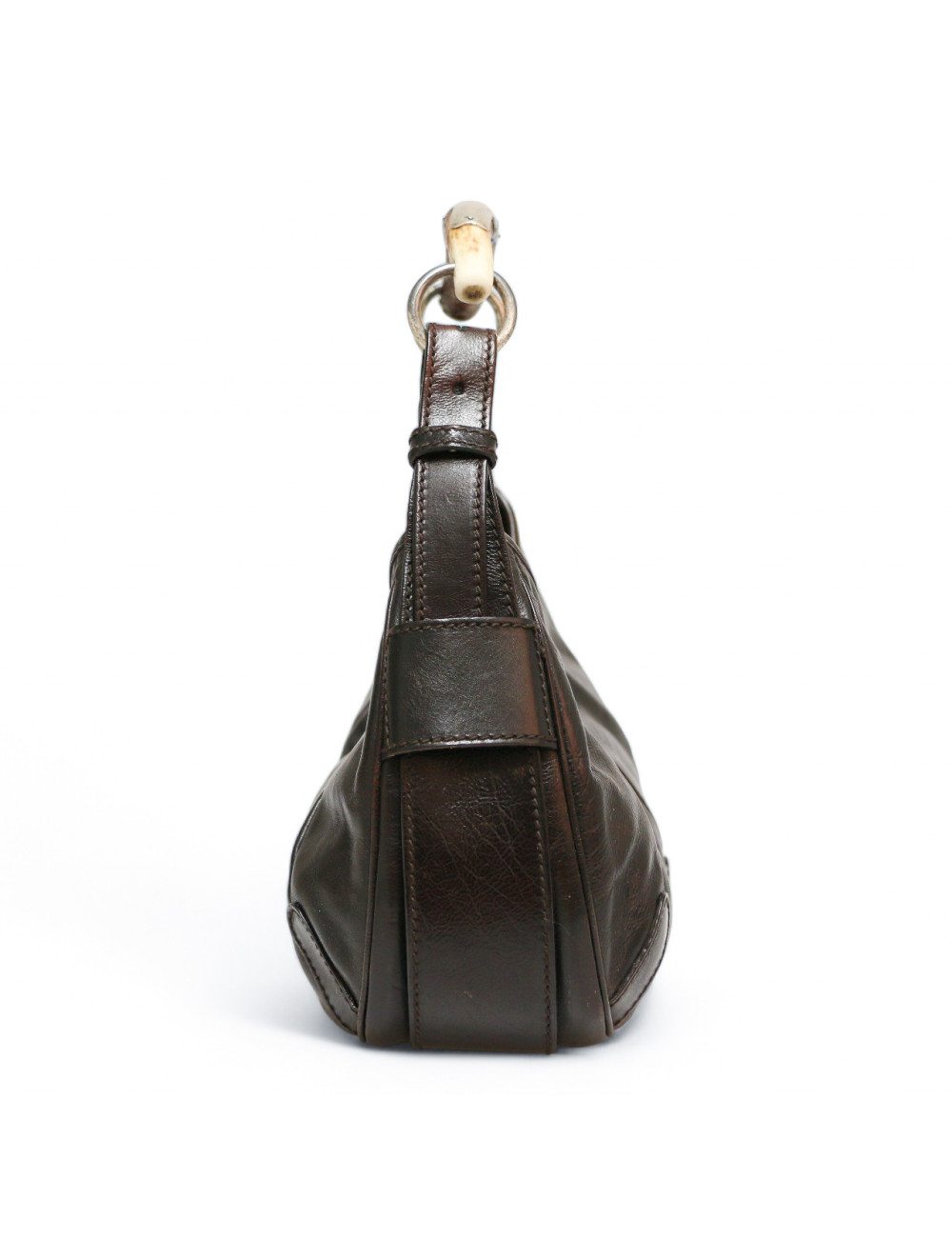 Sac Monbassa YVES SAINT LAURENT cuir marron