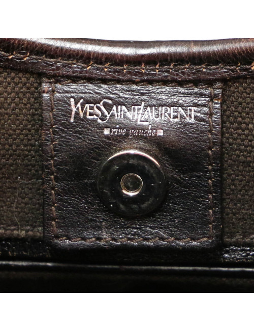 Sac Monbassa YVES SAINT LAURENT cuir marron