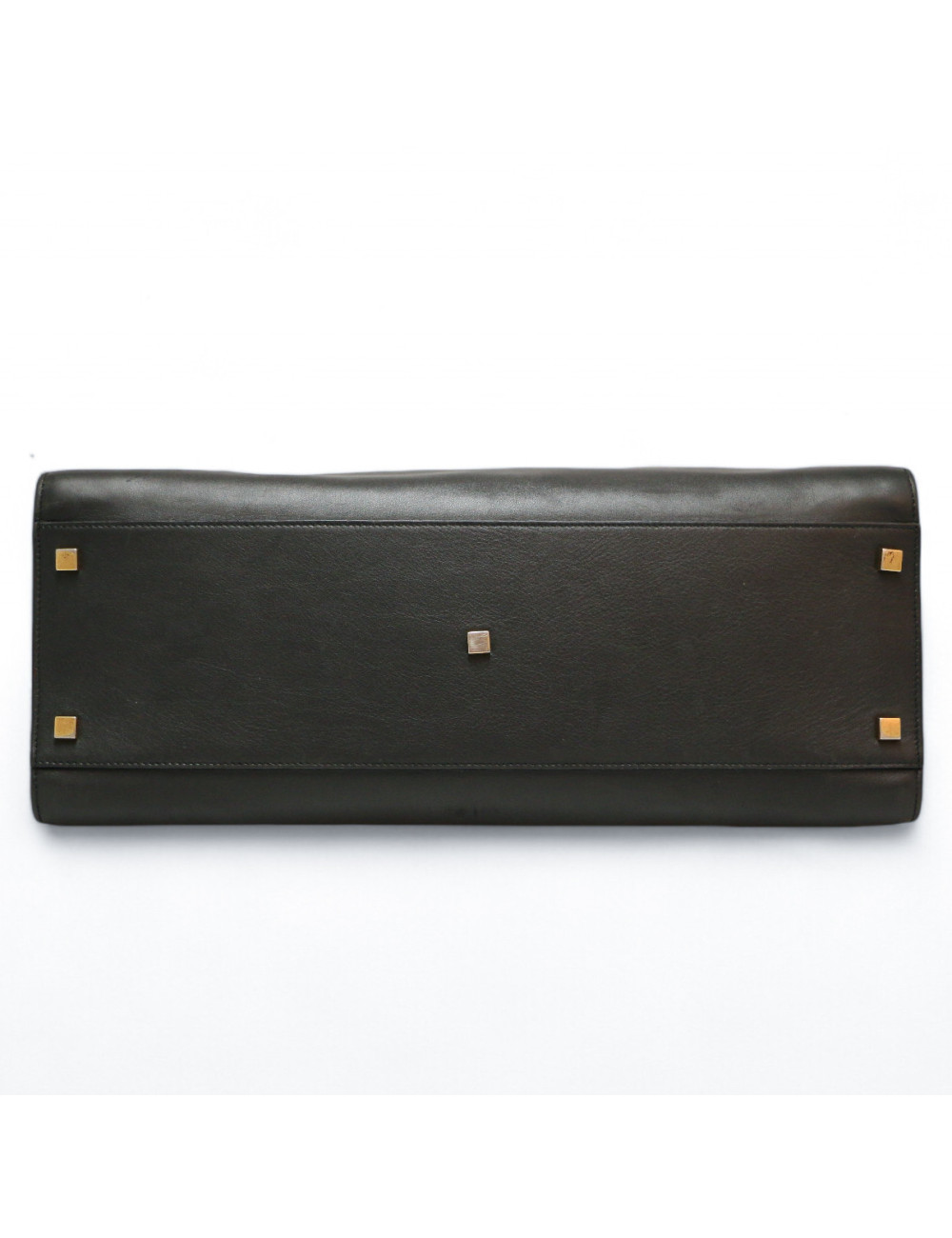 Cabas YVES SAINT LAURENT cuir lisse noir