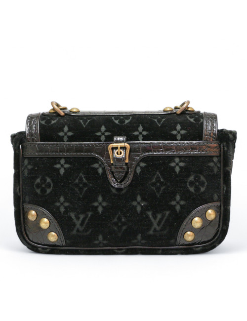 Sac Irving LOUIS VUITTON velours noir Monogram Edition limitéeVelours noir