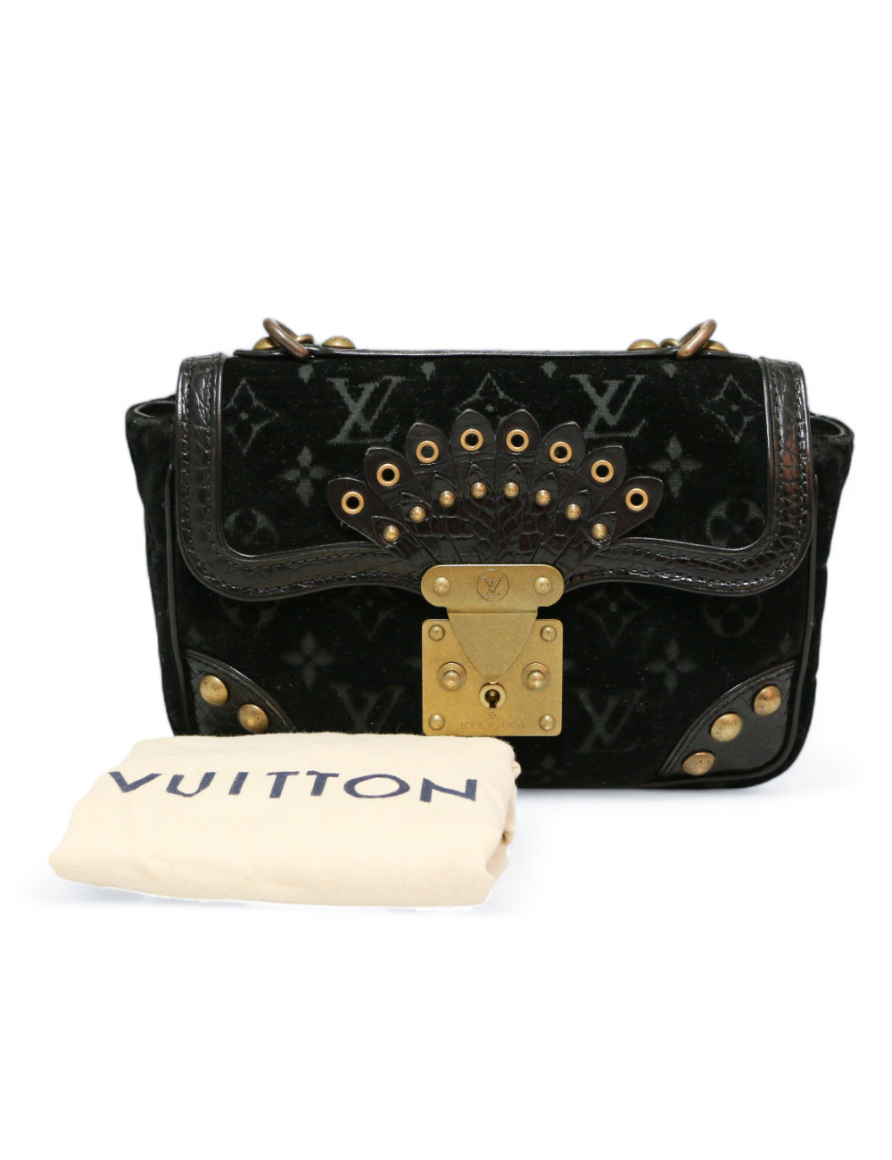 Sac Irving LOUIS VUITTON velours noir Monogram Edition limitéeVelours noir