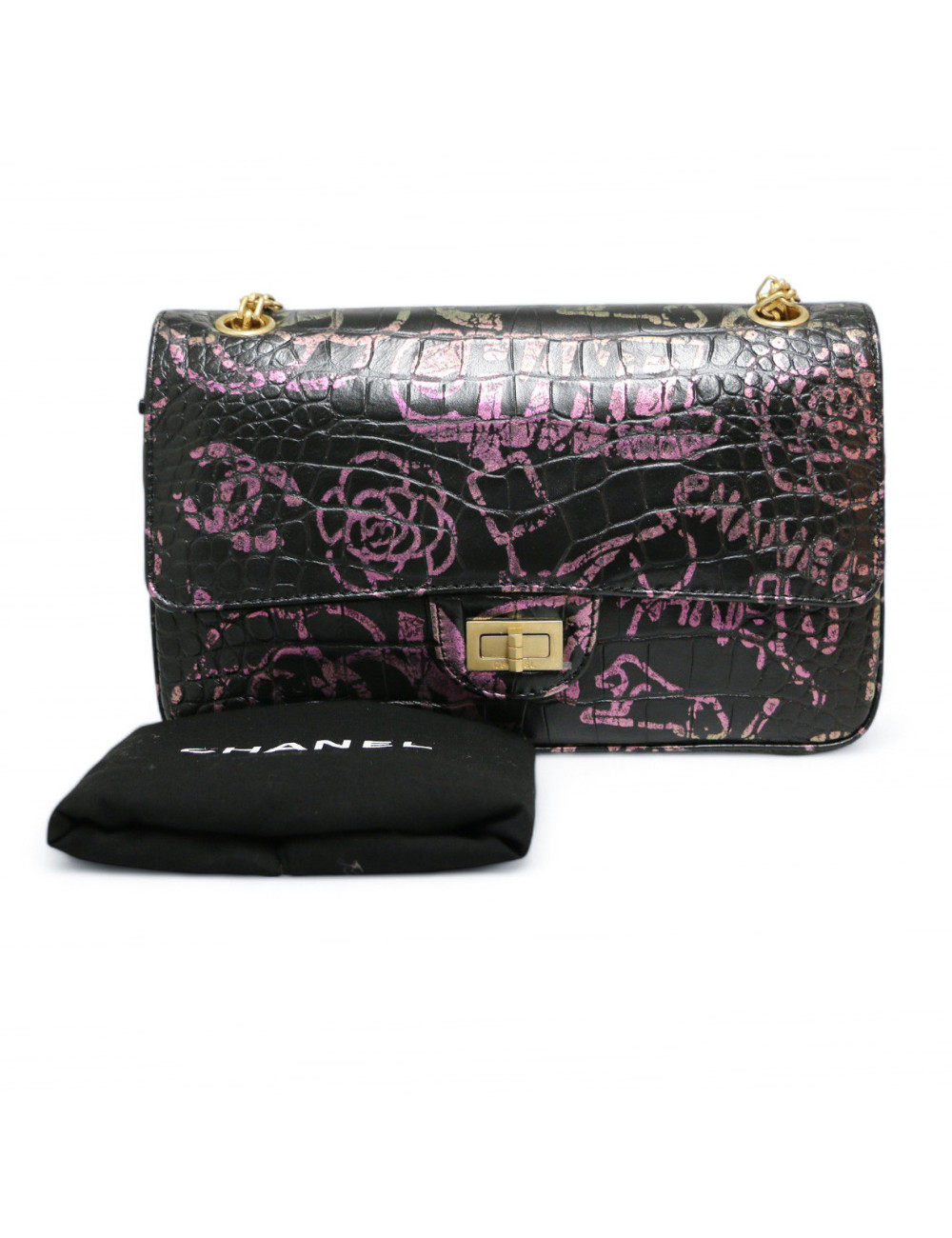 2.55 CHANEL graffitis réédition façon croco