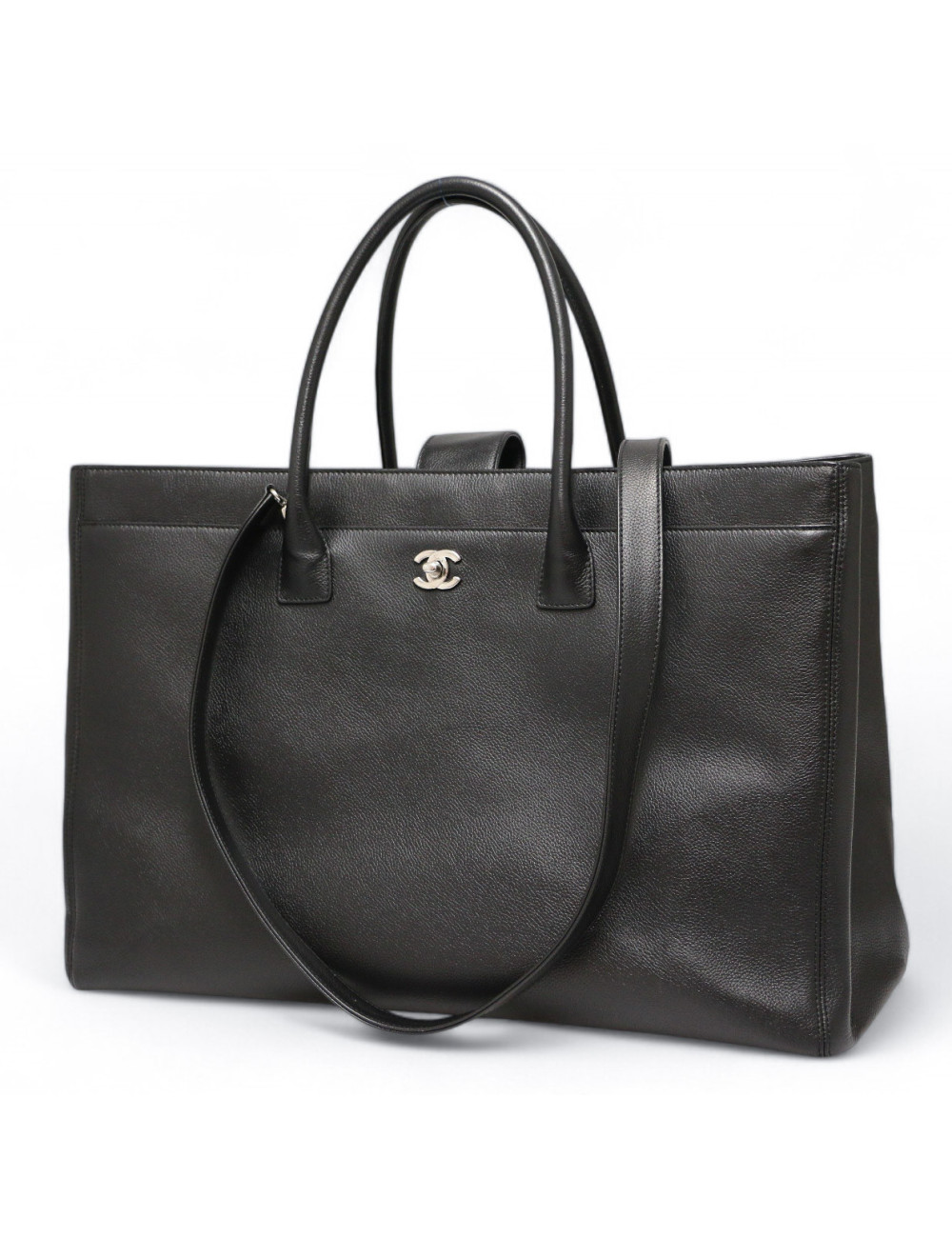 Cabas CHANEL grainé noir GM