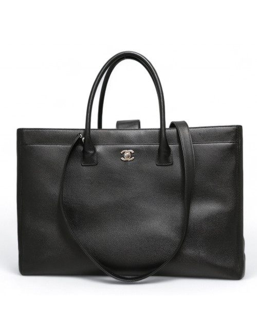 Cabas CHANEL grainé noir GM