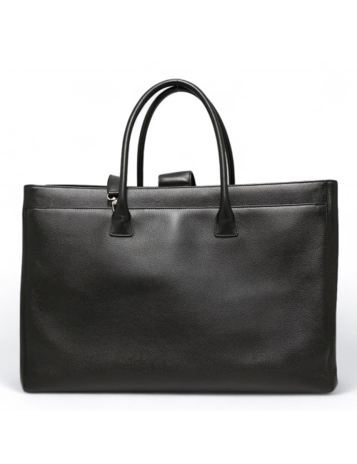 Cabas CHANEL grainé noir GM