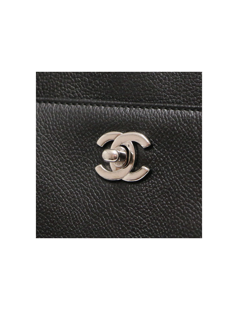 Cabas CHANEL grainé noir GM