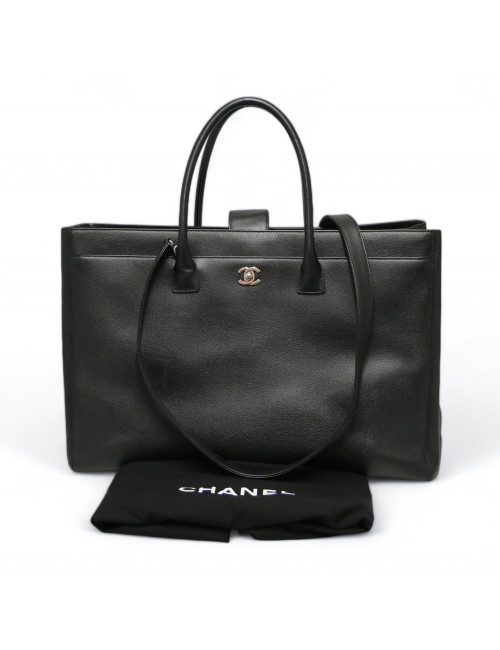 Cabas CHANEL grainé noir GM