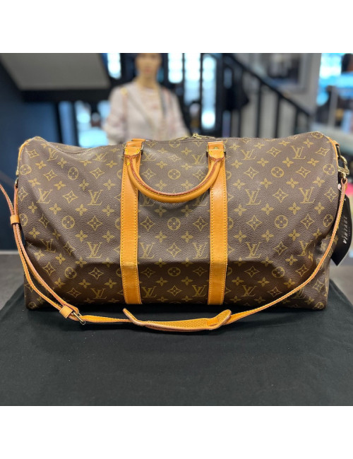 Sac LOUIS VUITTON voyage Keepall 55 marron