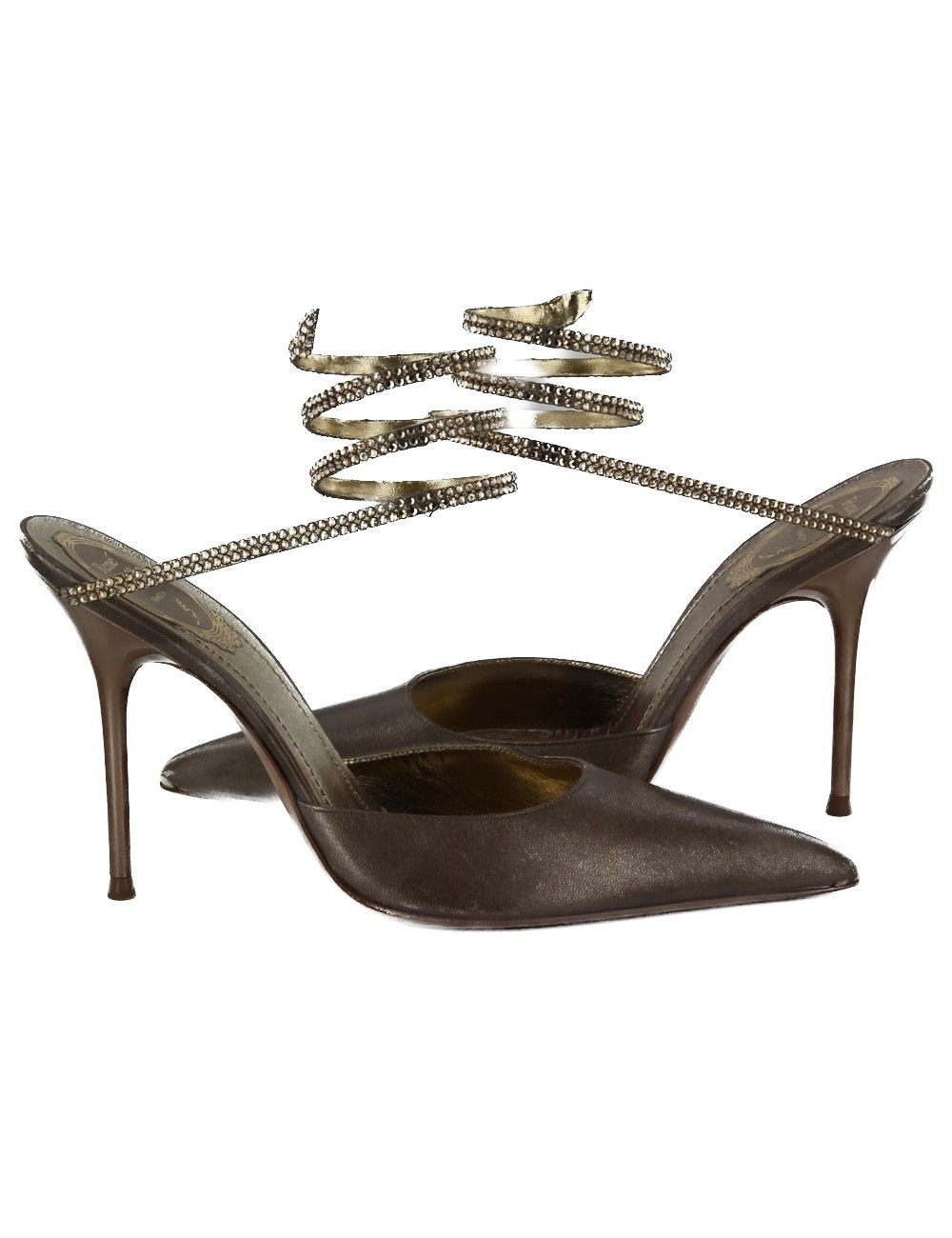 Escarpins RENE CAOVILLA serpent strass