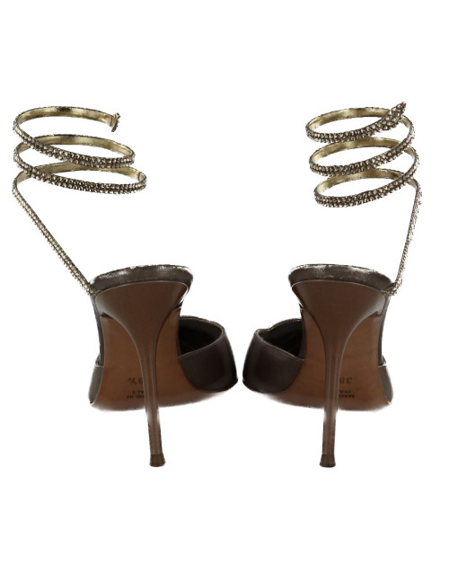 RENÉ CAOVILLA T38, 5 snake rhinestone pumps