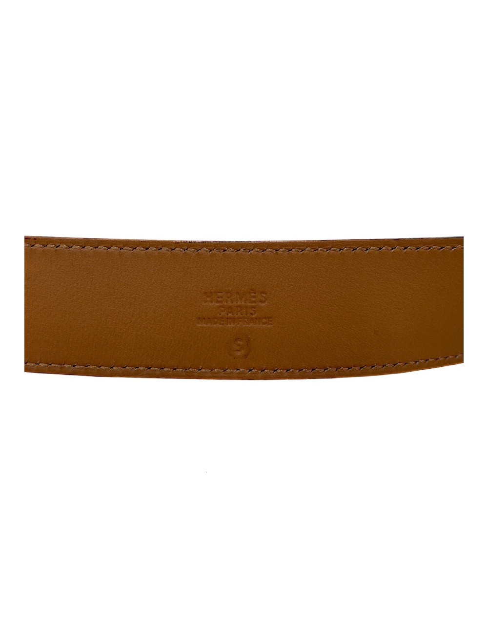 Ceinture HERMES en cuir marron T36