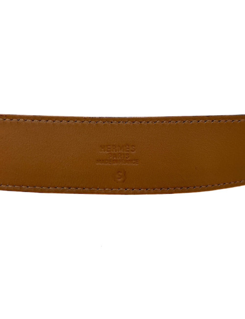 Ceinture HERMES en cuir marron T36
