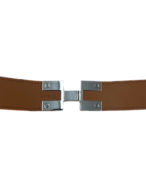 Ceinture HERMES en cuir marron T36