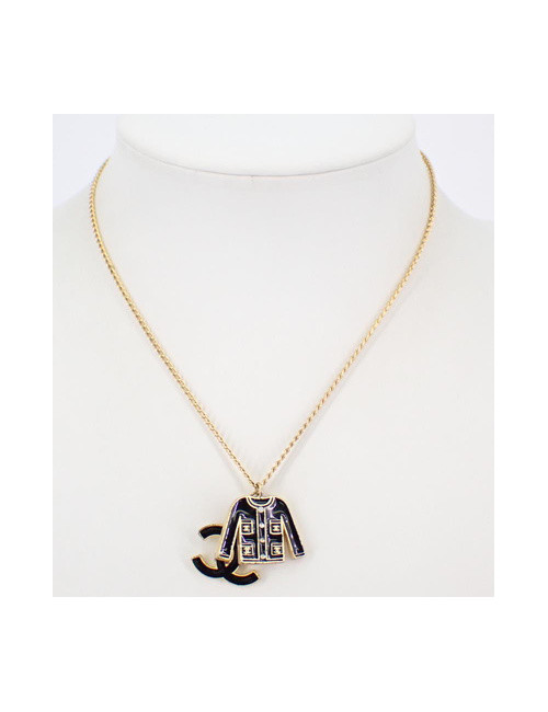 Collier pendentif CHANEL Petite veste noire