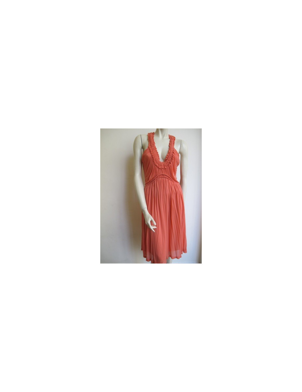 robe ALEXANDER MC QUEEN ROSE corail