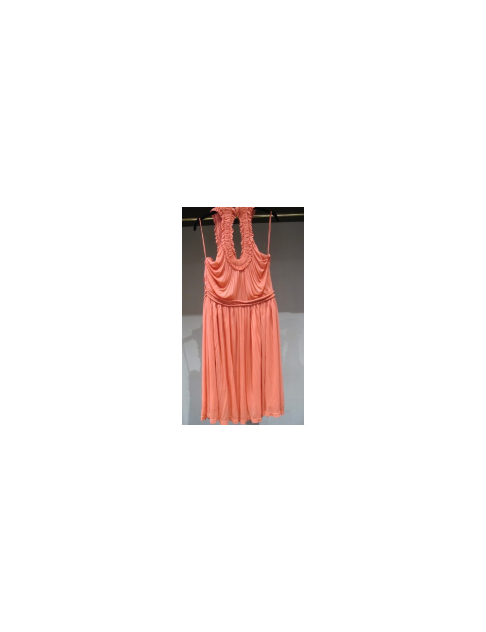 robe ALEXANDER MC QUEEN ROSE corail