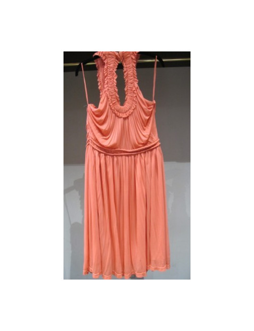 robe ALEXANDER MC QUEEN ROSE corail
