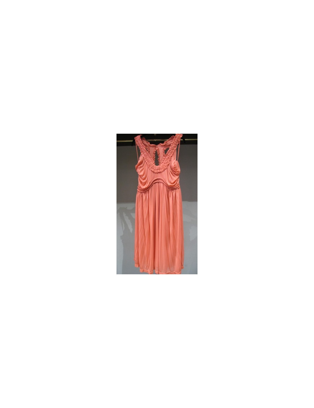 robe ALEXANDER MC QUEEN ROSE corail