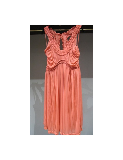 robe ALEXANDER MC QUEEN ROSE corail