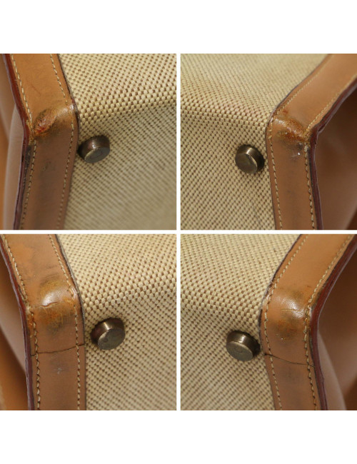 Kelly HERMES sellier 32 toile et cuir