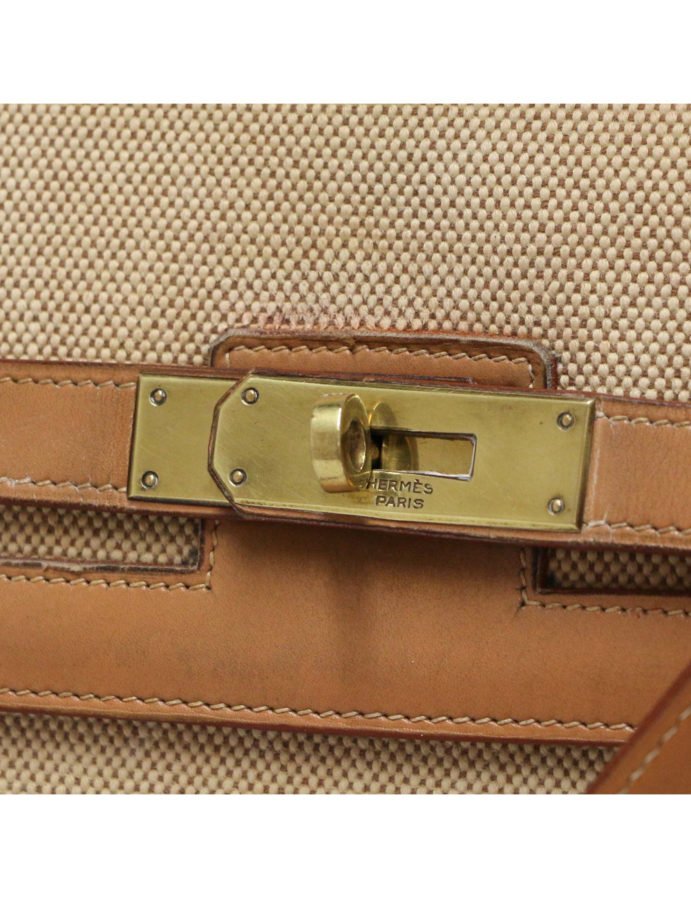 Kelly HERMES sellier 32 toile et cuir