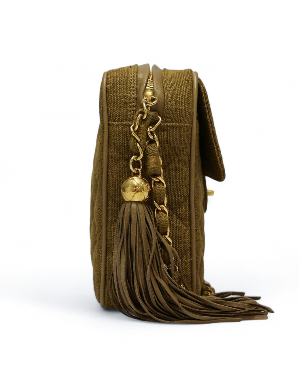 Sac Caméra CHANEL lin  Vintage