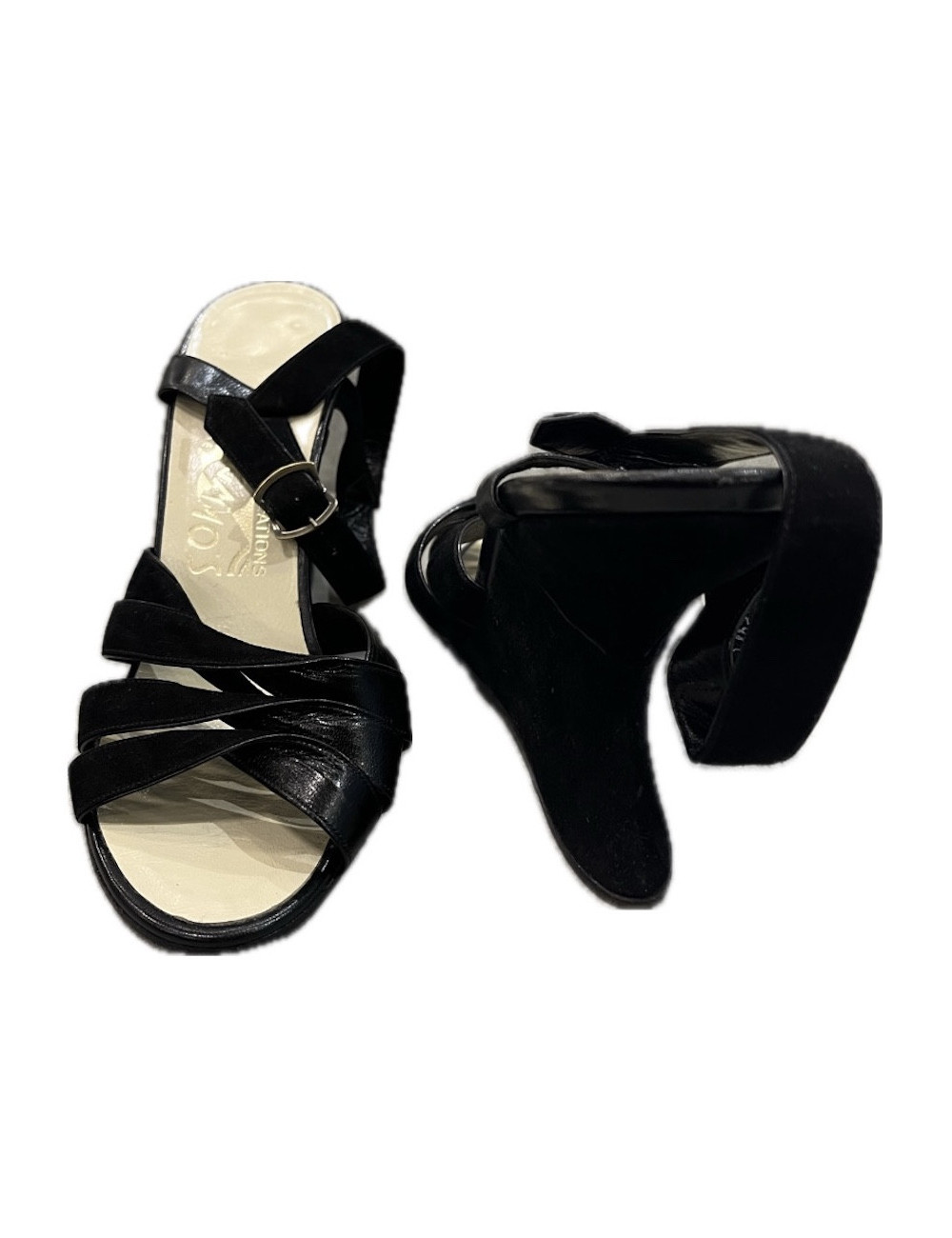 SALVATORE FERRAGAMO T 36.5 limited edition wedge sandals