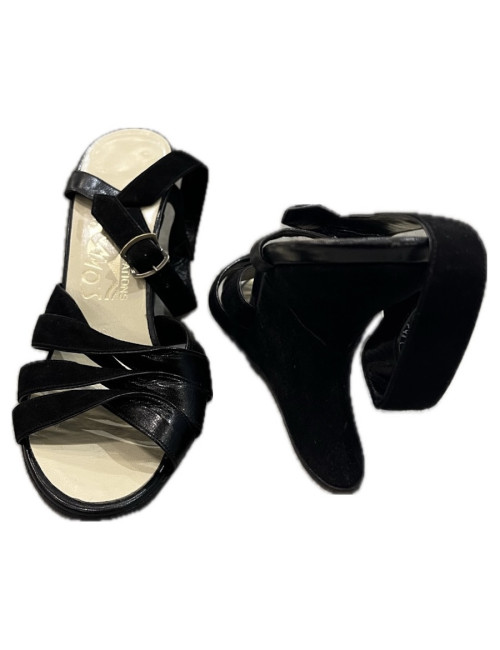 SALVATORE FERRAGAMO T 36.5 limited edition wedge sandals