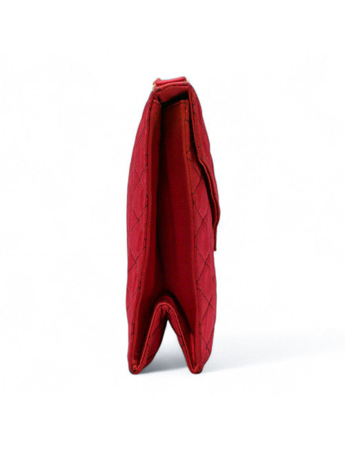 Mini sac du soir CHANEL satin rouge Vintage