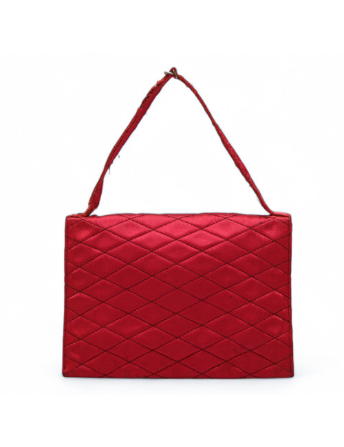 Mini sac du soir CHANEL satin rouge