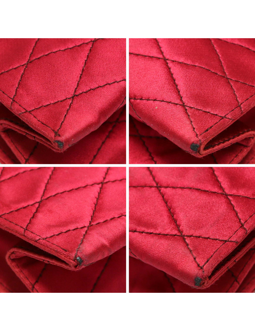 Mini sac du soir CHANEL satin rouge