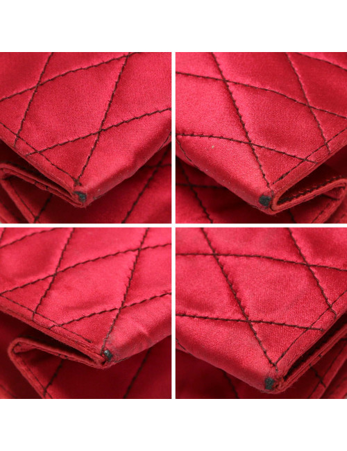 Mini sac du soir CHANEL satin rouge