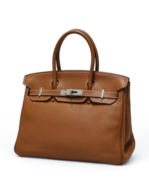 Birkin 30 HERMES taurillon Clémence gold