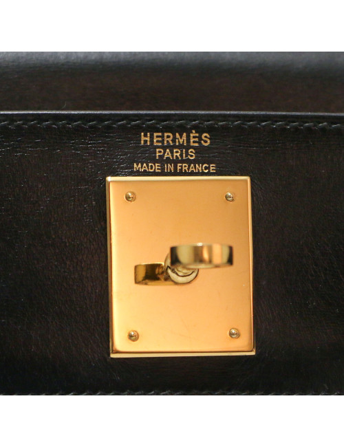 Kelly 28 toile et cuir vintage HERMES