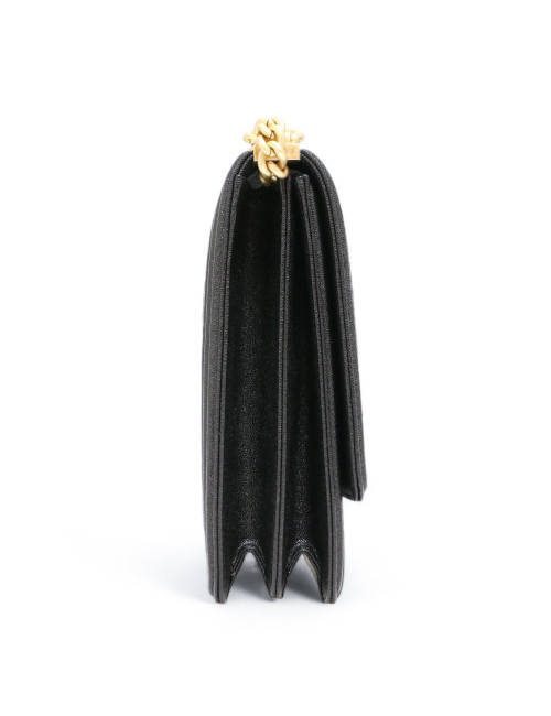 Sac Boy CHANEL Nord Sud vertical grainé noir