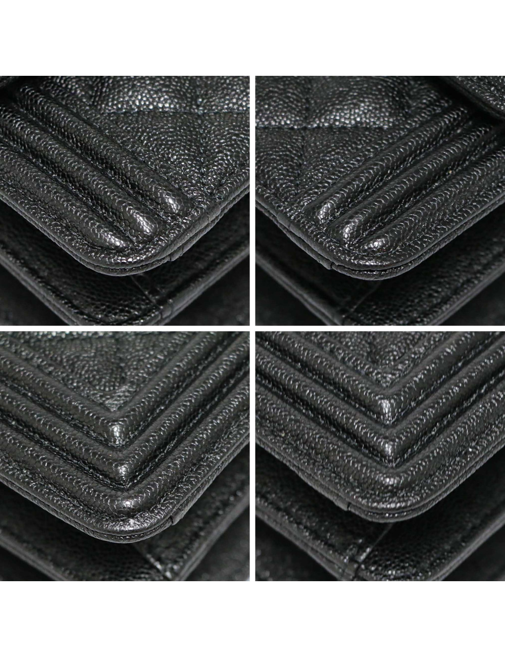 Sac Boy CHANEL Nord Sud vertical grainé noir