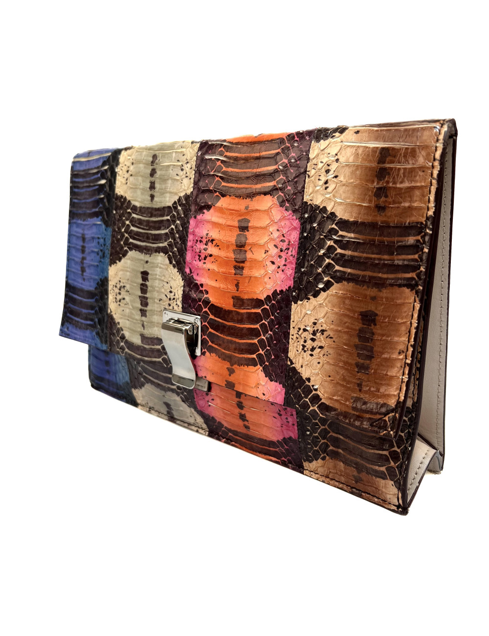 Pochette PROENZA SCHOULER effet peau de serpent