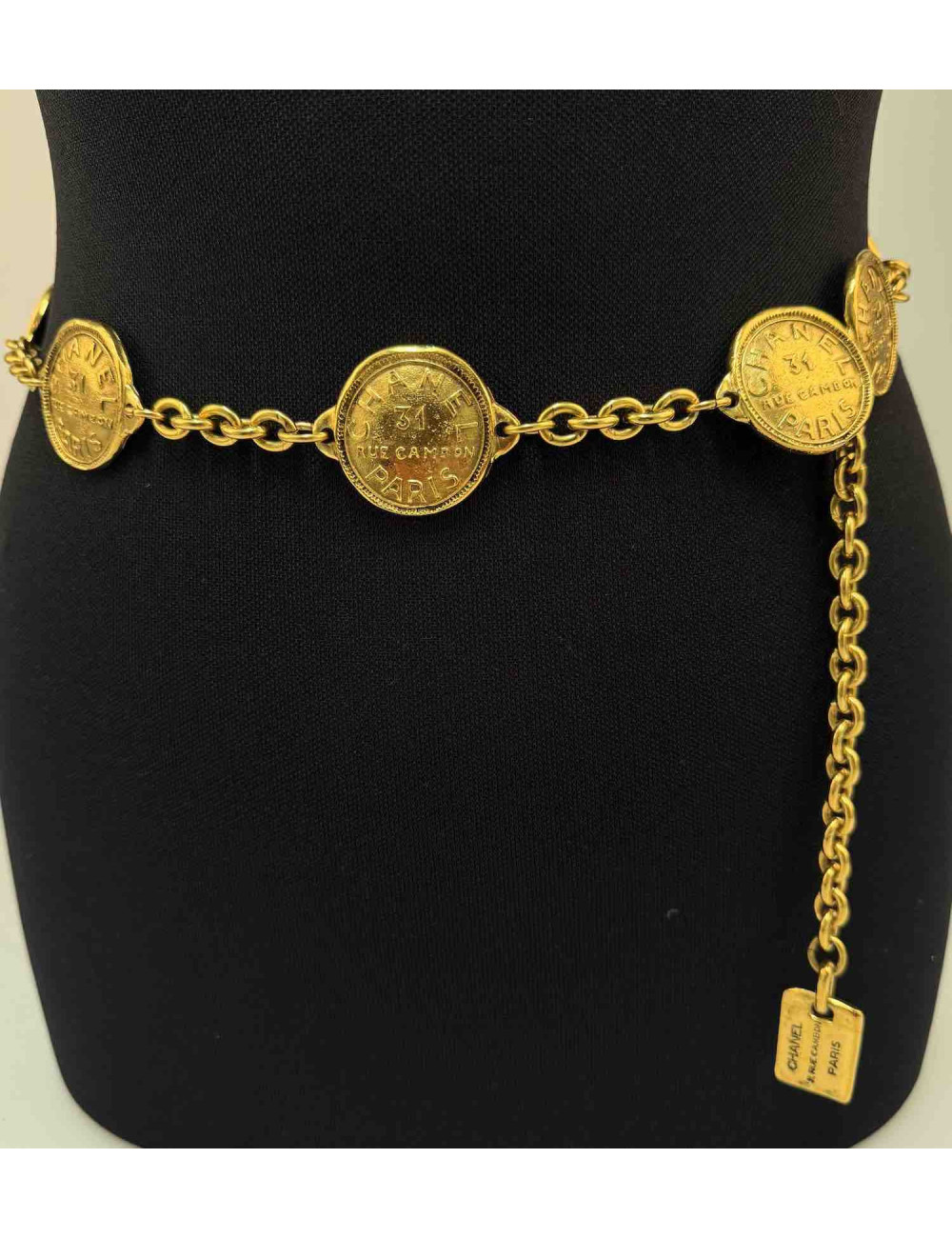 Ceinture CHANEL pièces dorées Vintage