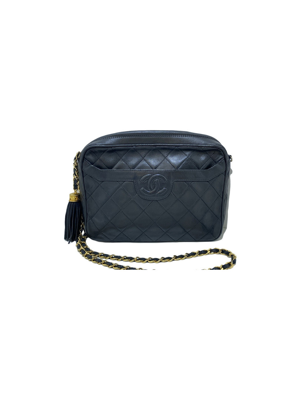 Caméra CHANEL vintage cuir matelassé