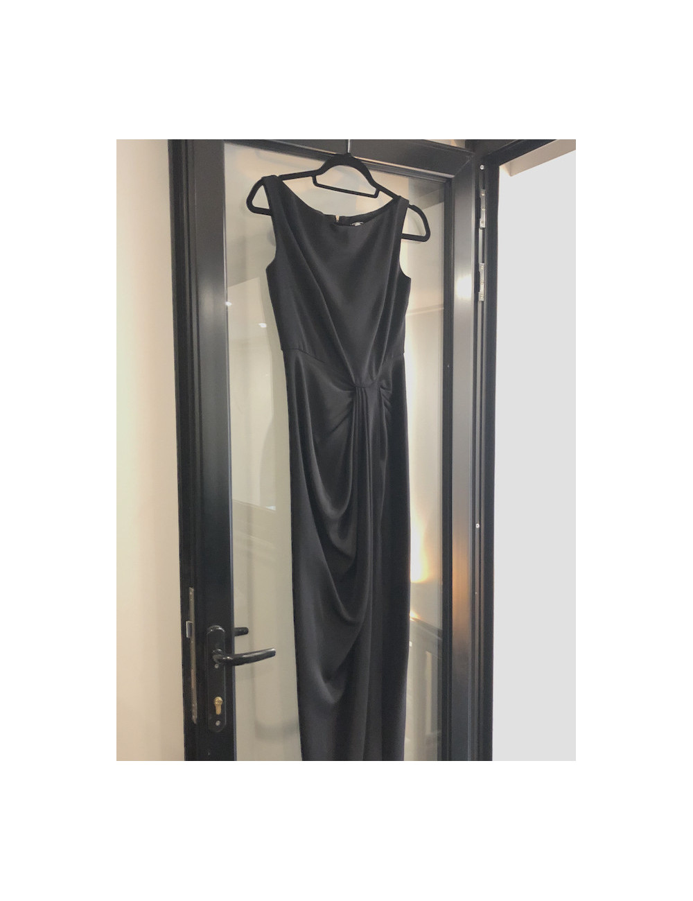 Robe longue du soir T 8 UK JENNY PACKHAM noire 