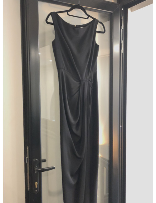 Robe longue du soir T 8 UK JENNY PACKHAM noire 