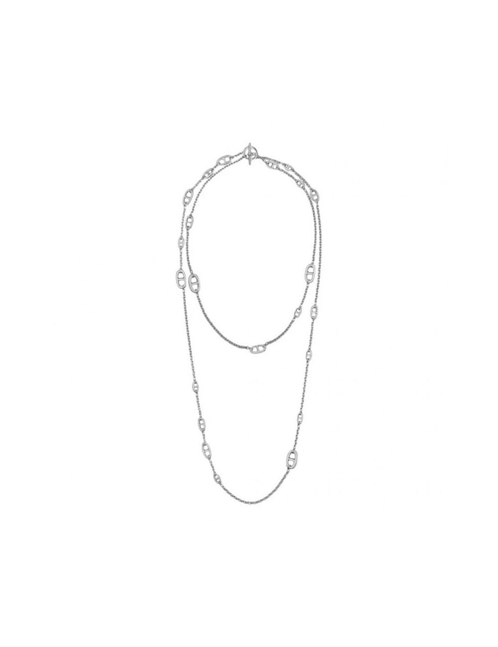 Sautoir farandole HERMES argent