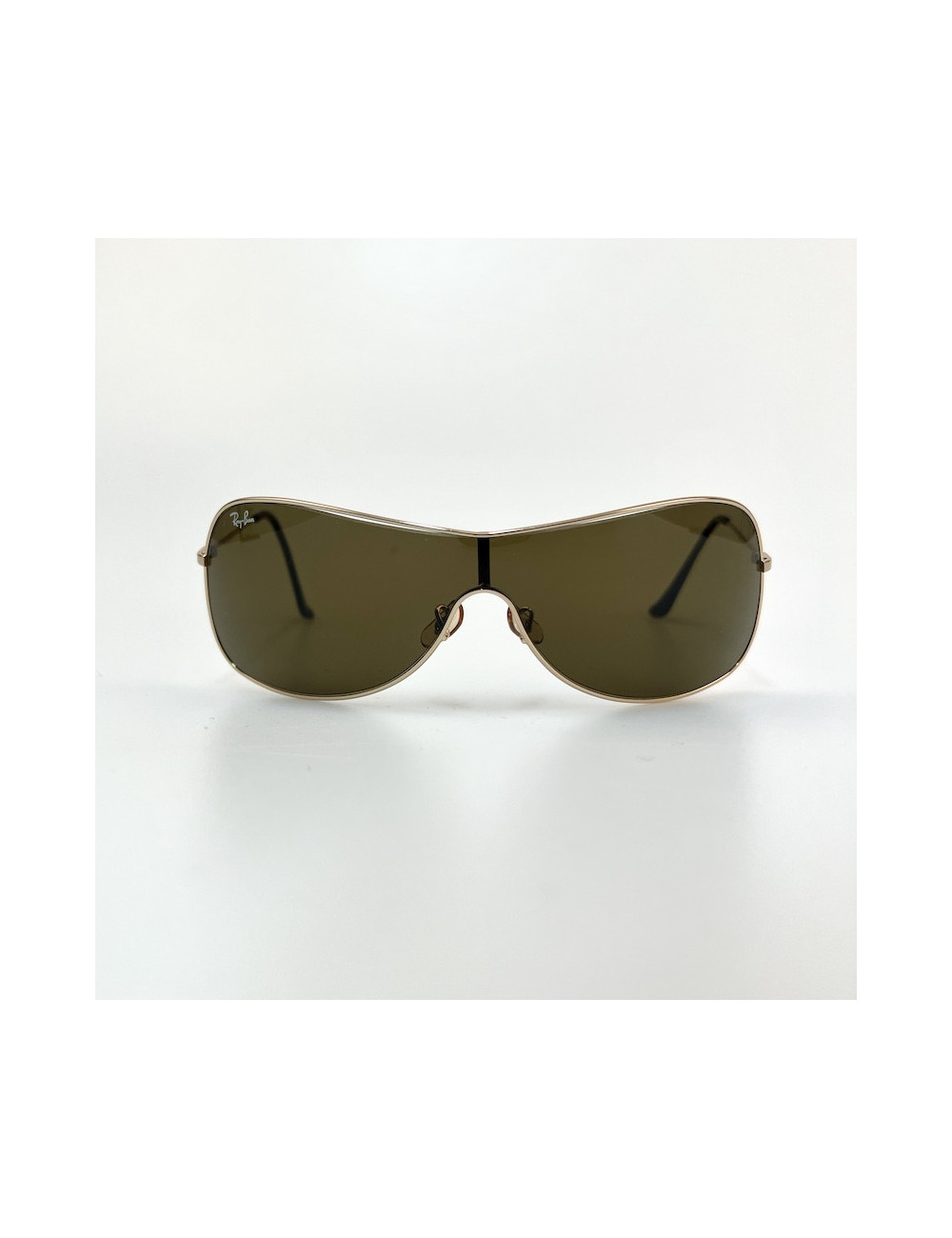 Lunettes de soleil RAY-BAN marron en métal