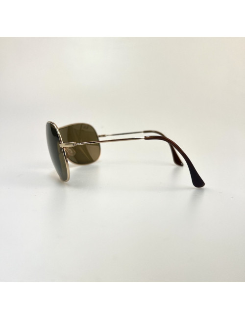 Lunettes de soleil RAY-BAN marron en métal