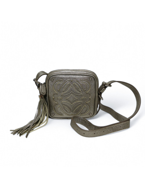 Mini sac LOEWE cuir doré or pâle