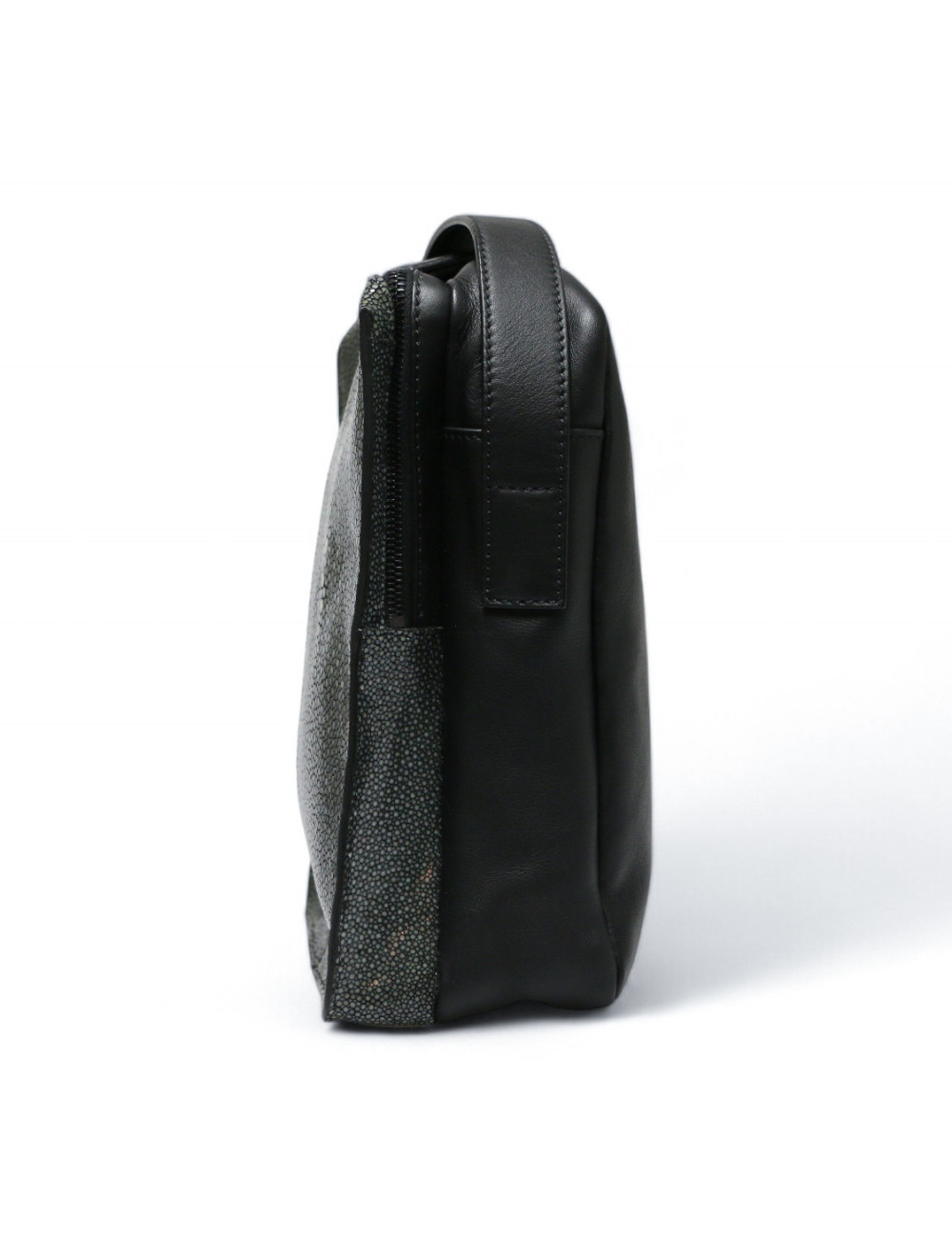 Sac FENDI Galuchat cuir noir