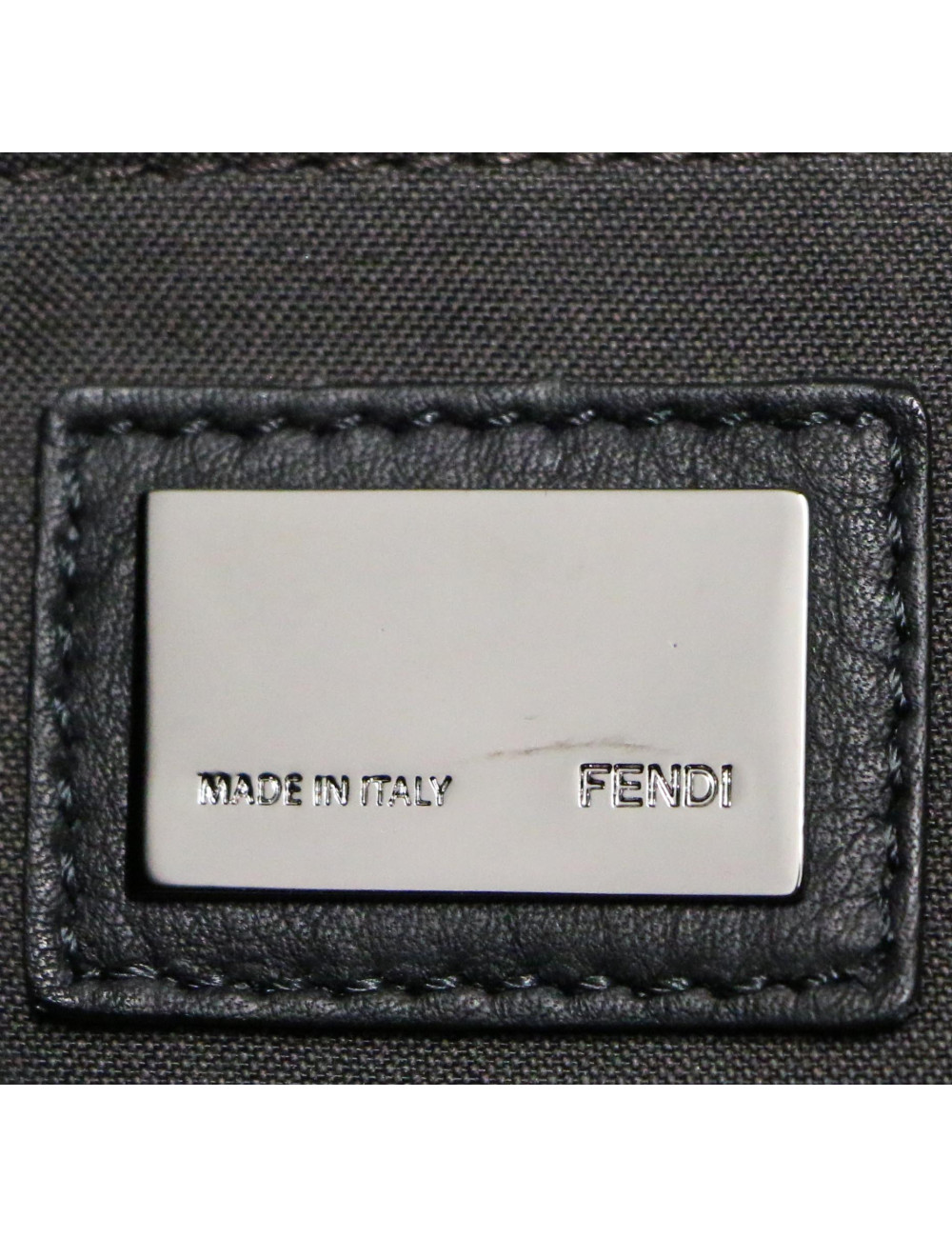 Sac FENDI Galuchat cuir noir